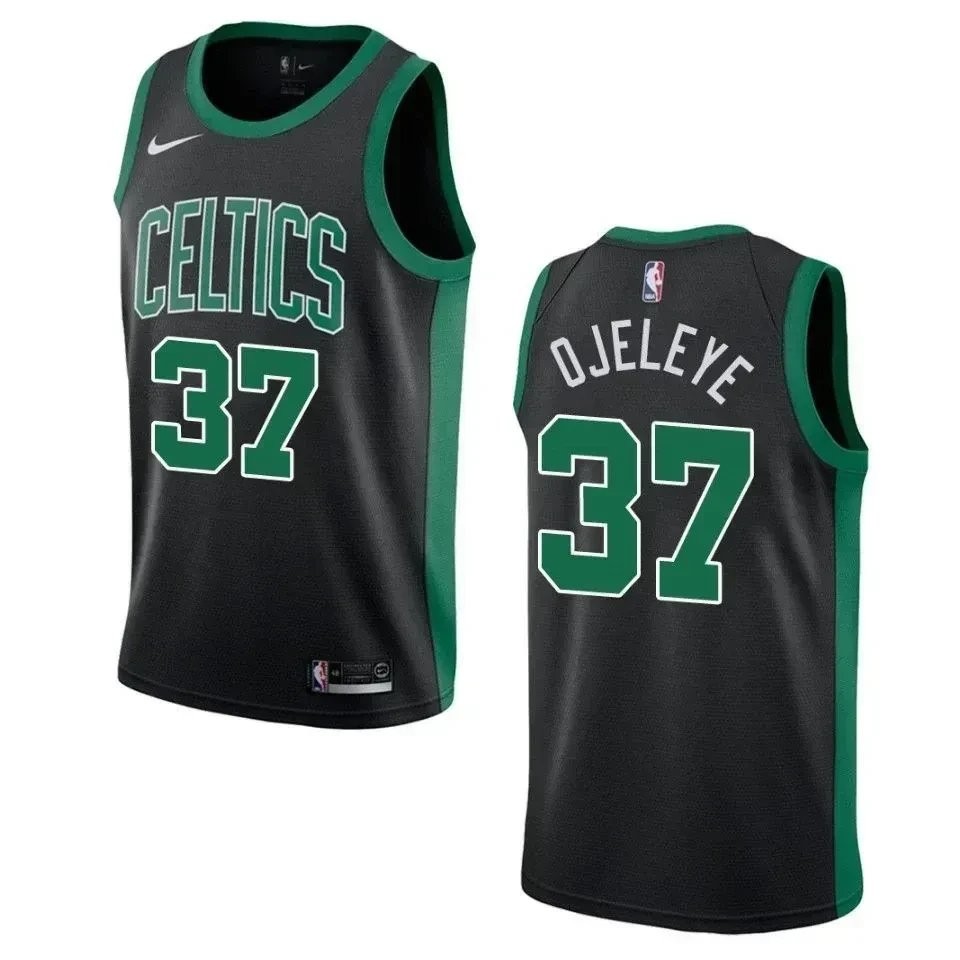 Men's Boston Celtics 37 Semi Ojeleye Statement Swingman Jersey Black