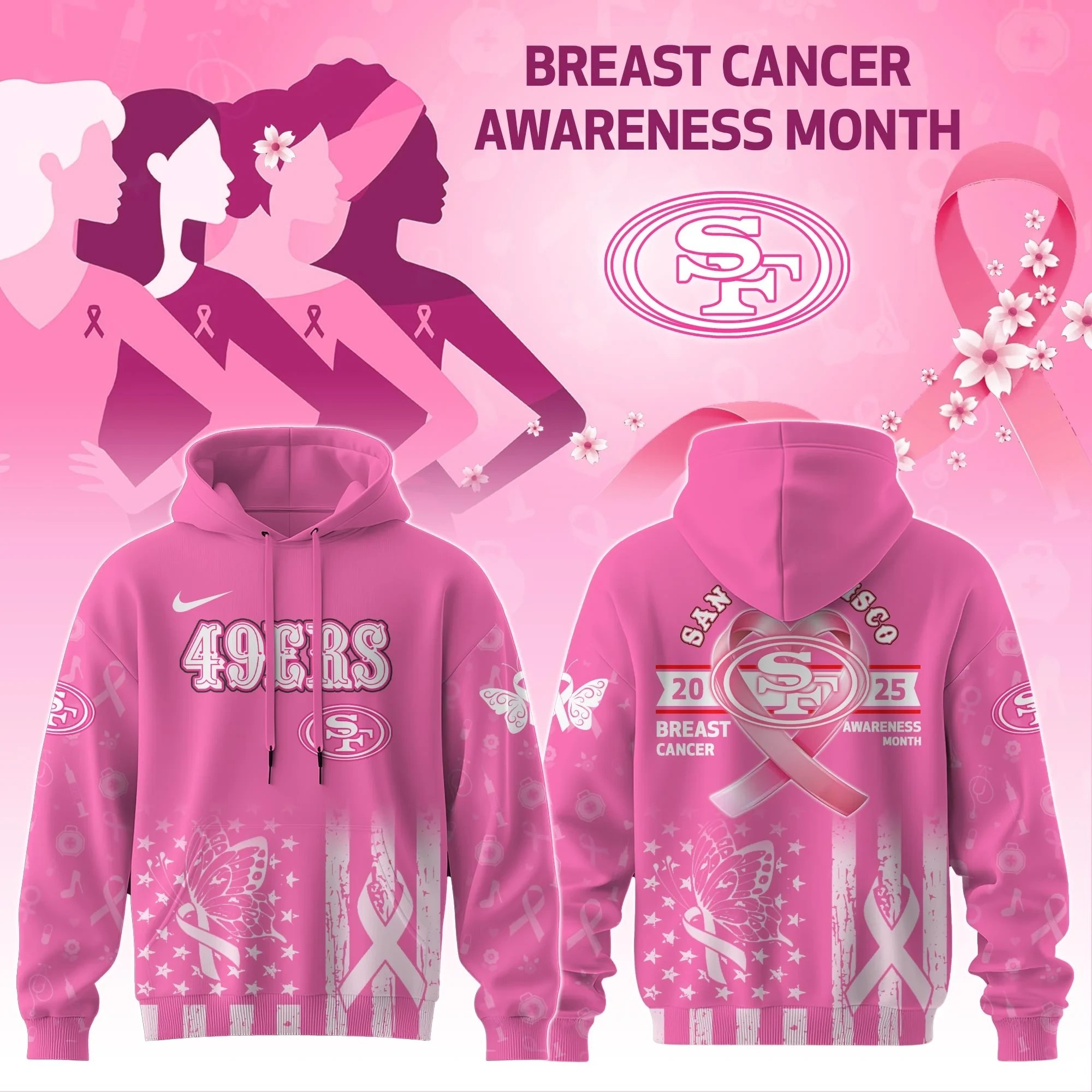 Musemora - Unisex San Francisco 49ers Hoodie - Fan Gear