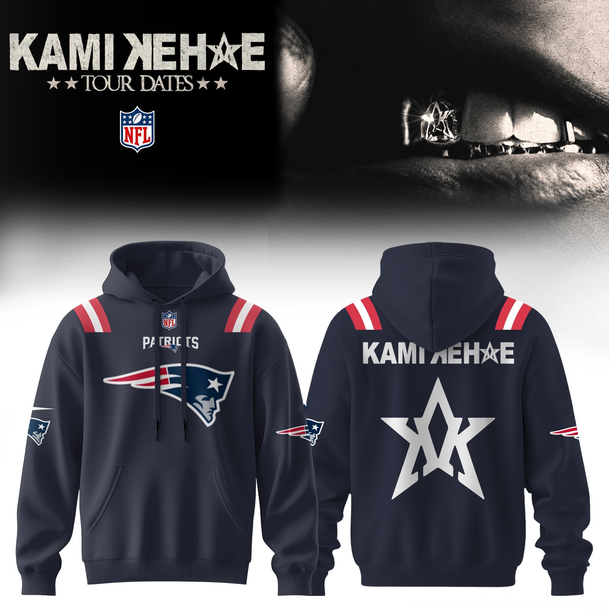 Musemora - Unisex New England Patriots Hoodie - Game Day