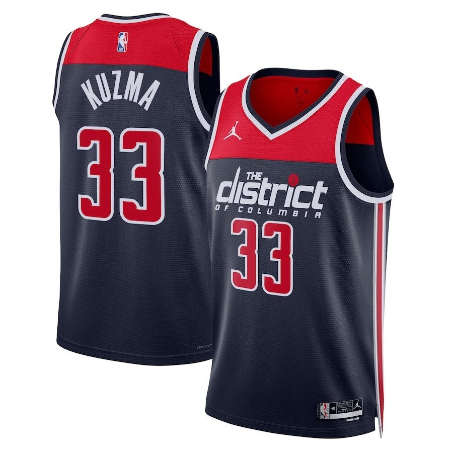 Kyle Kuzma 33 Washington Wizards Unisex Swingman Jersey Statement Edition Navy