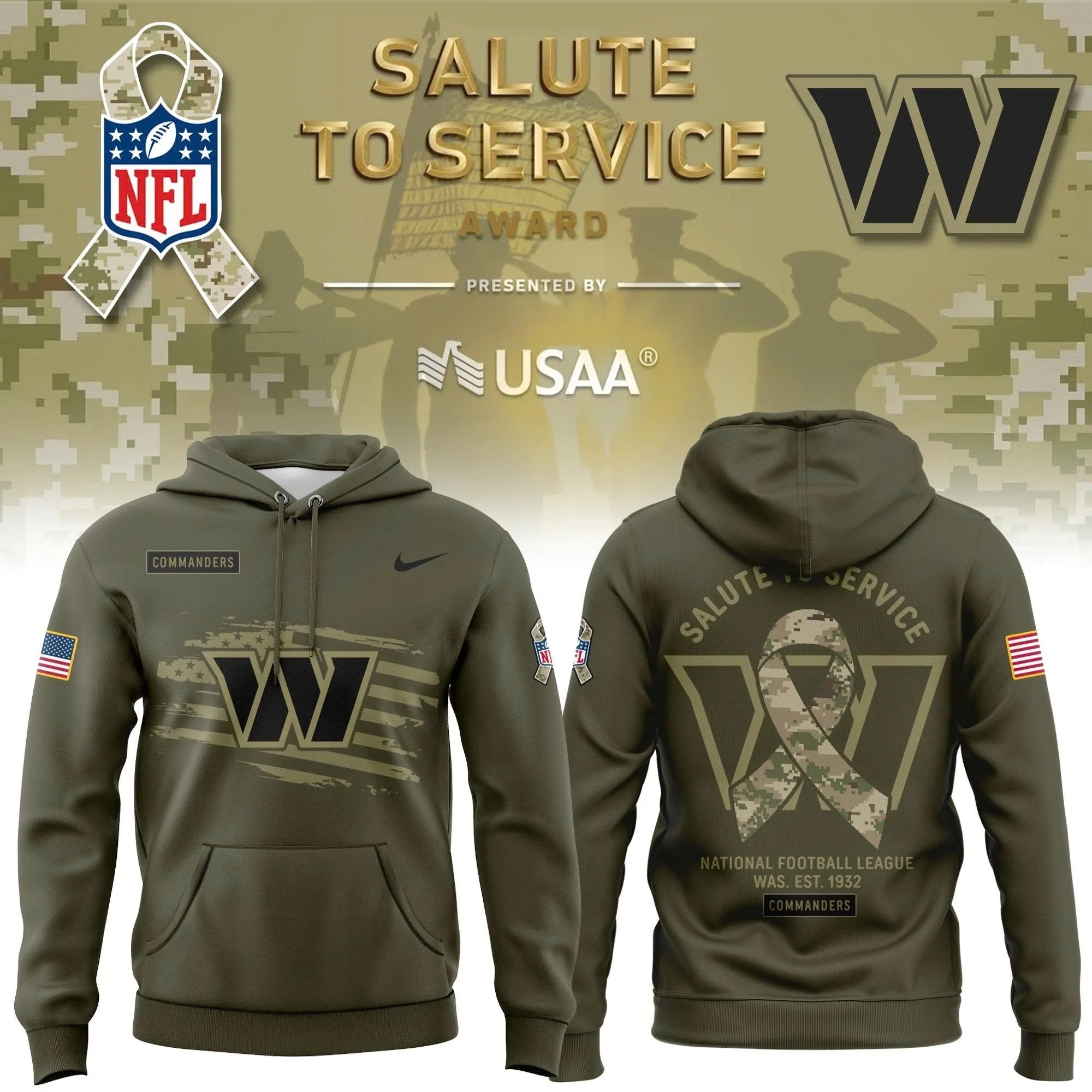 Musemora - Unisex Washington Commanders Hoodie - Fan Gear