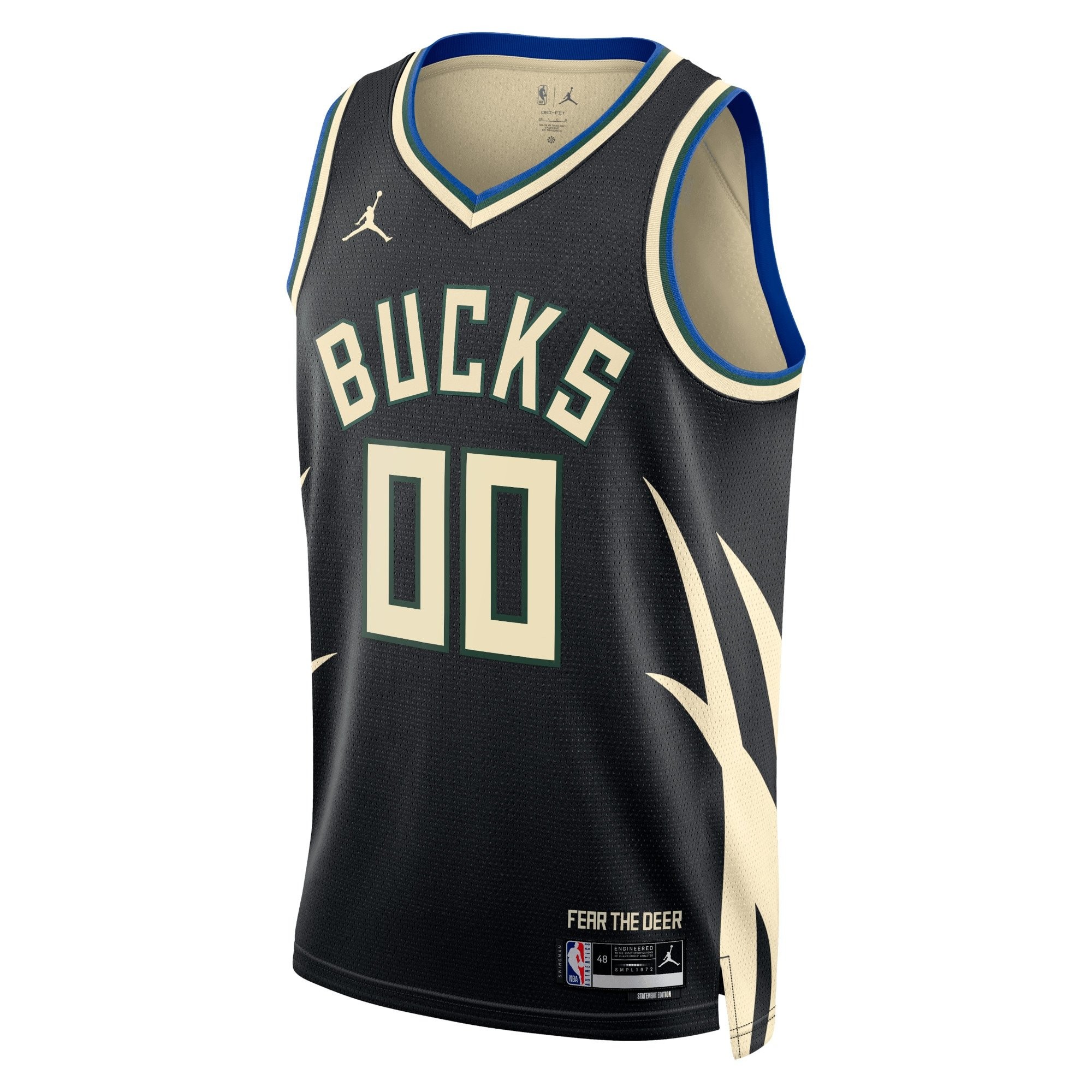 Milwaukee Bucks Jordan Statement Swingman Custom Jersey Unisex Multicolor