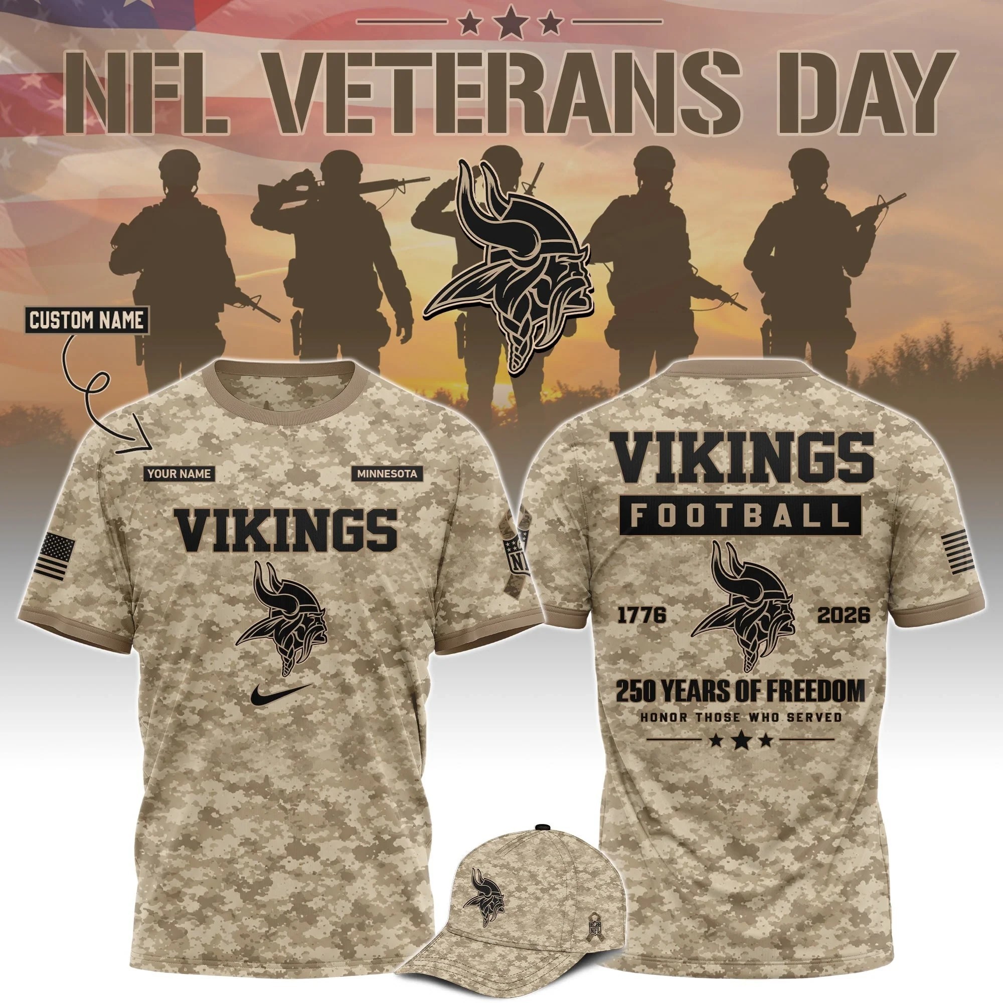 Musemora - Unisex Minnesota Vikings T-Shirt