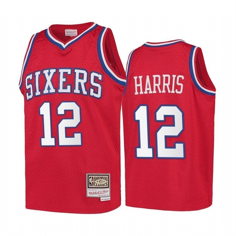 Youth Tobias Harris Philadelphia 76ers Hardwood Classics Kids Jersey Red