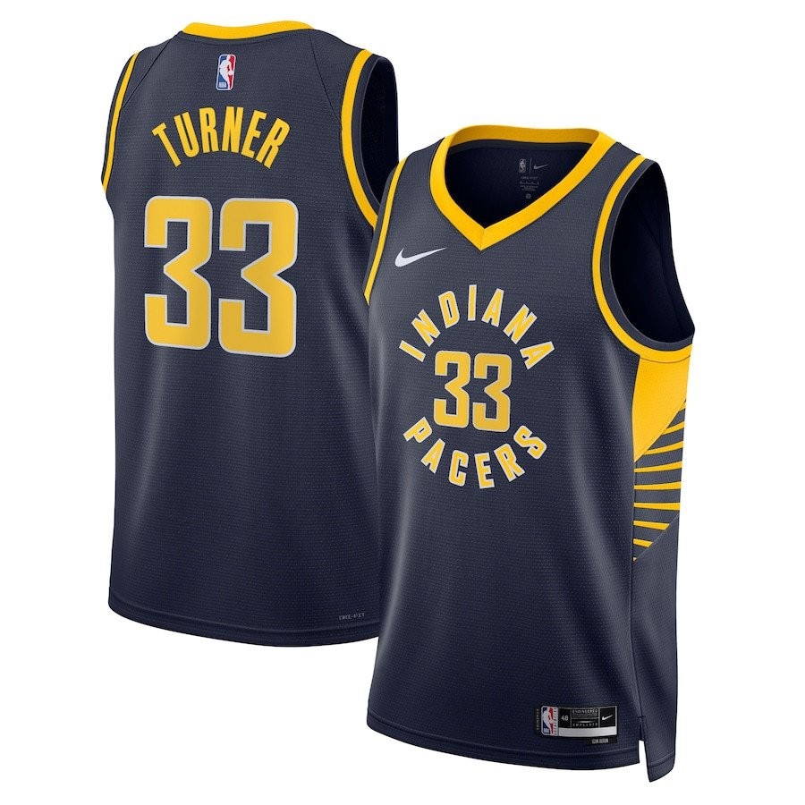 Myles Turner 33 Indiana Pacers Unisex Swingman Jersey Icon Edition Navy