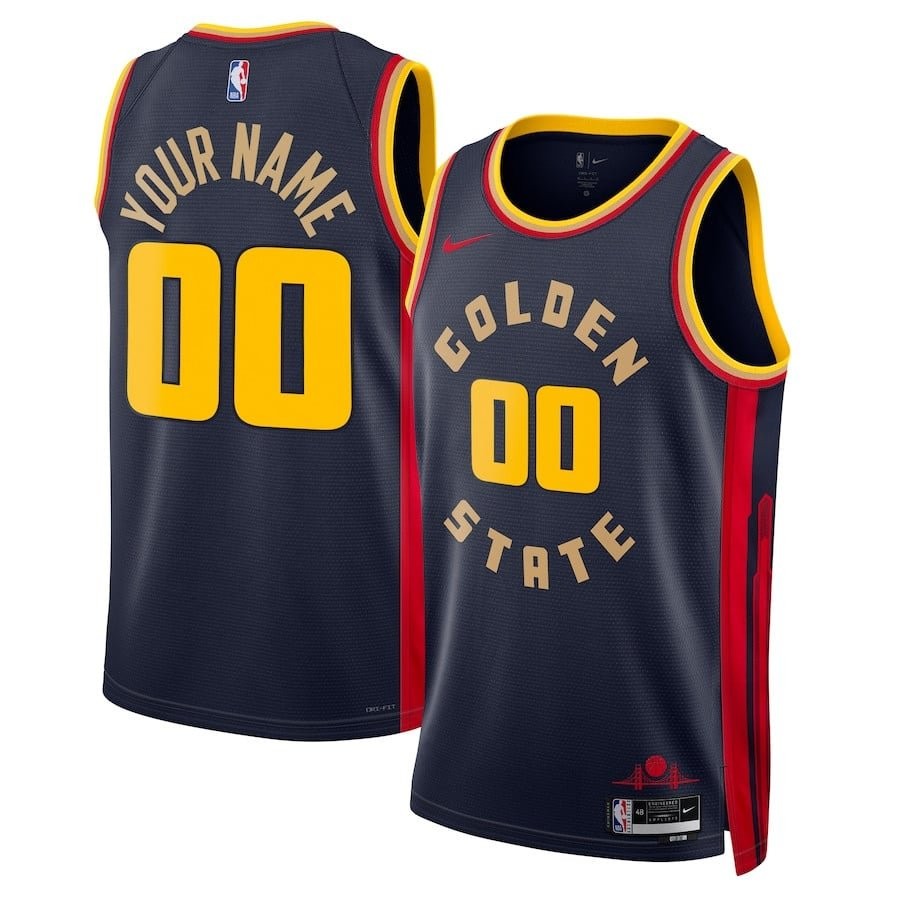 Golden State Warriors Unisex 2024/25 Custom Swingman Jersey City Edition Navy