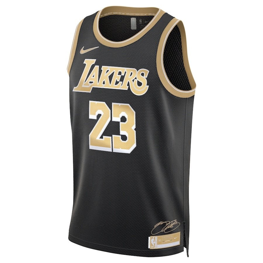 LeBron James 23 Los Angeles Lakers Unisex Swingman Jersey Black Multi Color - Image 2
