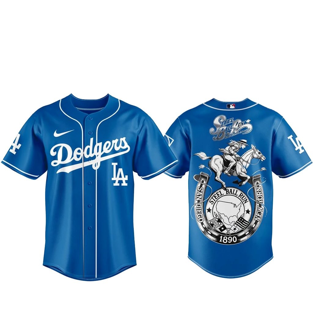 Los Angeles Dodgers x Steel Ball Run 2026 Baseball Jersey Version 1