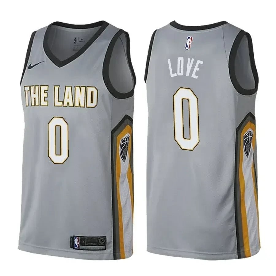 Men's Cavaliers Male Kevin Love 0 City Edition Gray Jersey