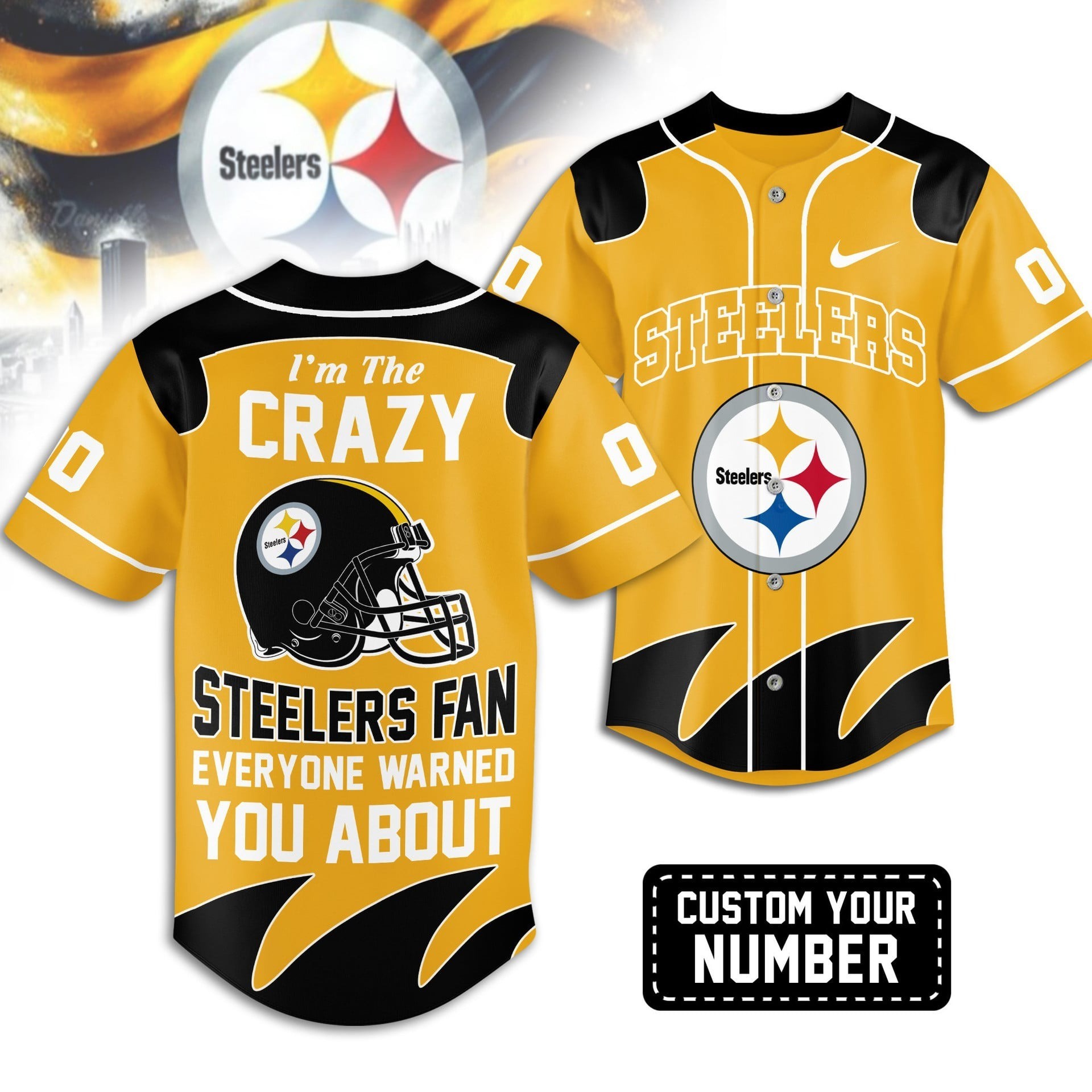 Musemora - Unisex Pittsburgh Steelers Jersey
