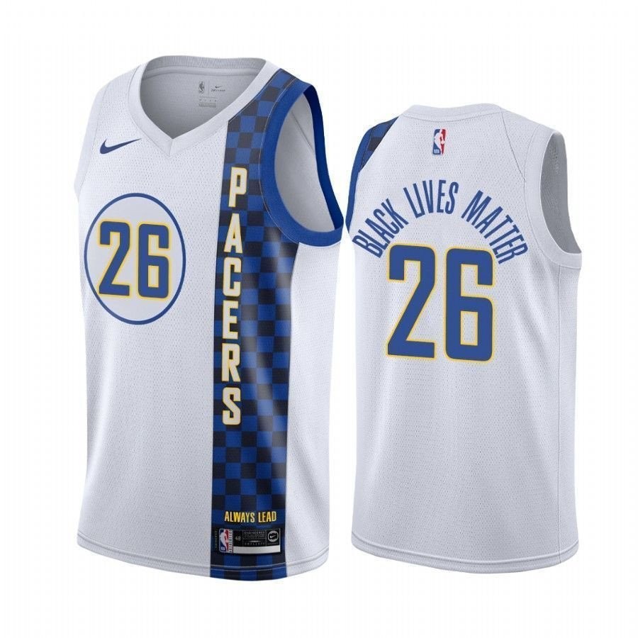 Jeremy Lamb Black Lives Matter Pacers City Edition Basketball Jersey - Unisex
