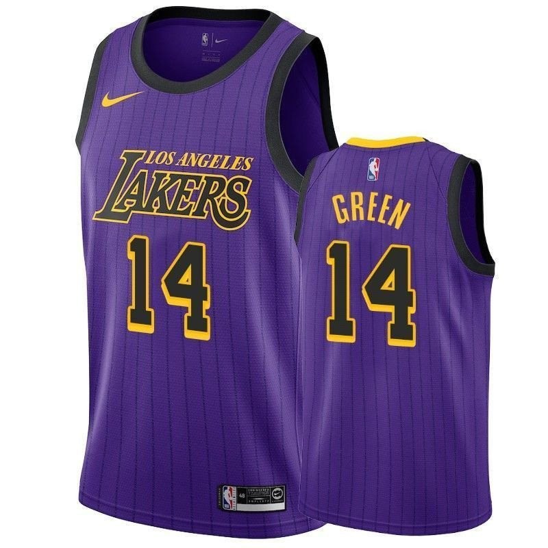 Los Angeles Lakers Danny Green 14 City Men's Jersey - Multicolor Polyester