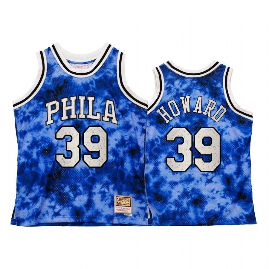 Men's Philadelphia 76ers Dwight Howard Galaxy Constellation Jersey Royal Vintage Multicolor