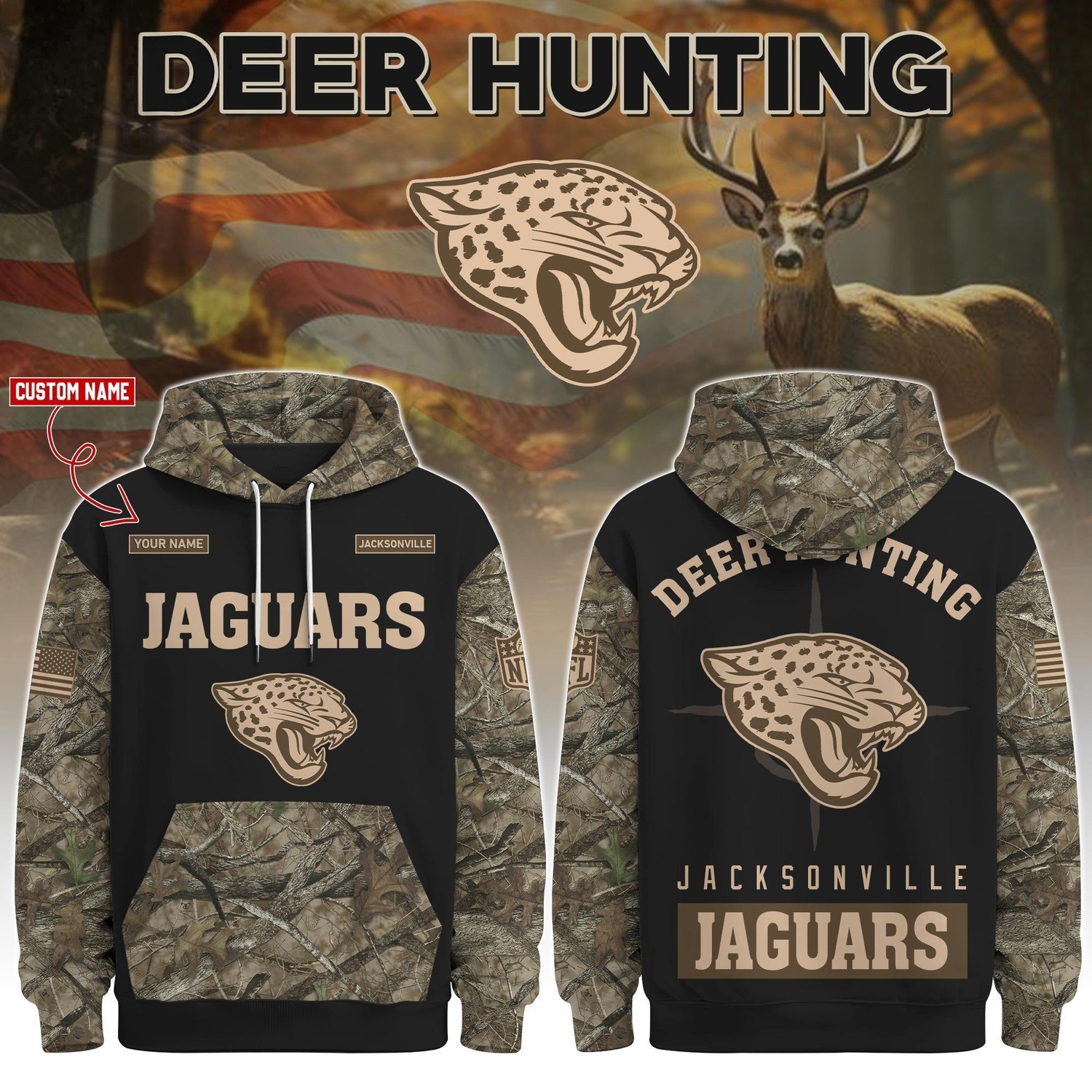 Musemora - Unisex Jacksonville Jaguars Sweatshirt - Game Day