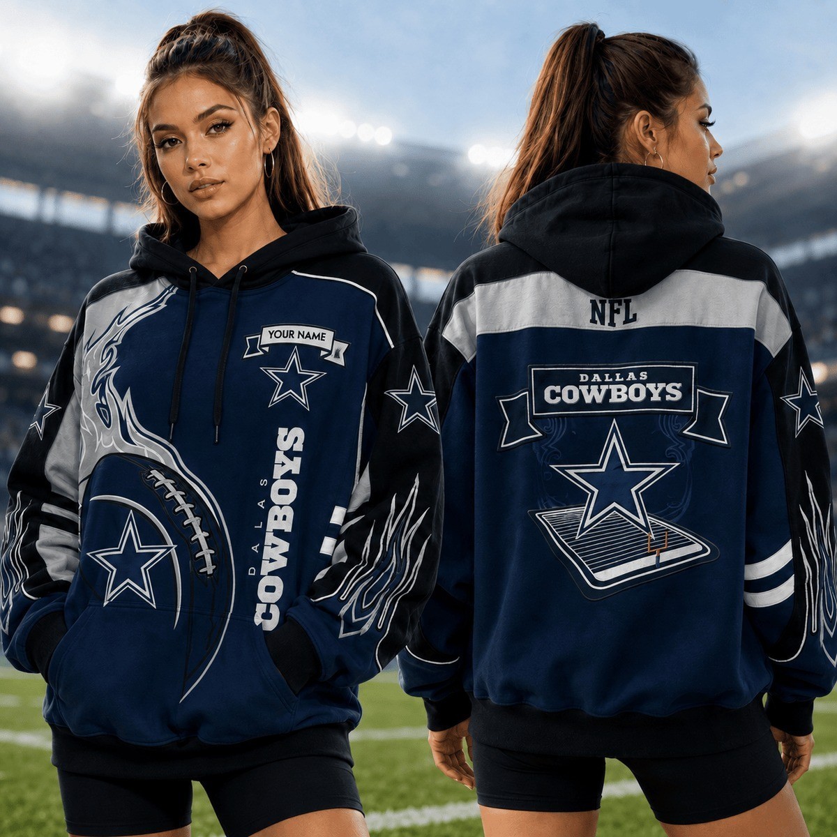 Musemora - Unisex Dallas Cowboys Hoodie - Game Day Football