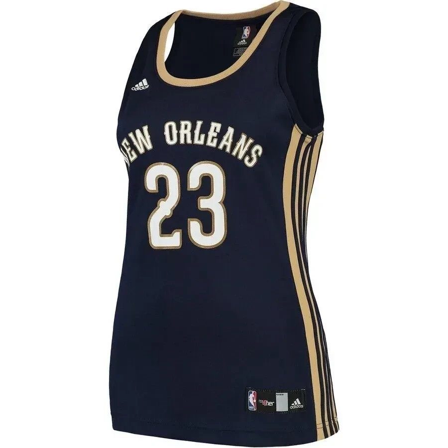 Anthony Davis New Orleans Pelicans Women's Road Jersey Navy - Image 2