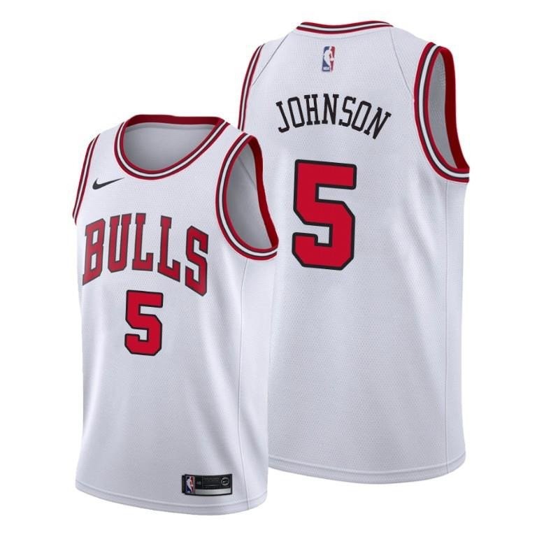 Stanley Johnson Chicago Bulls White Association Edition Jersey 5 - Men Jersey