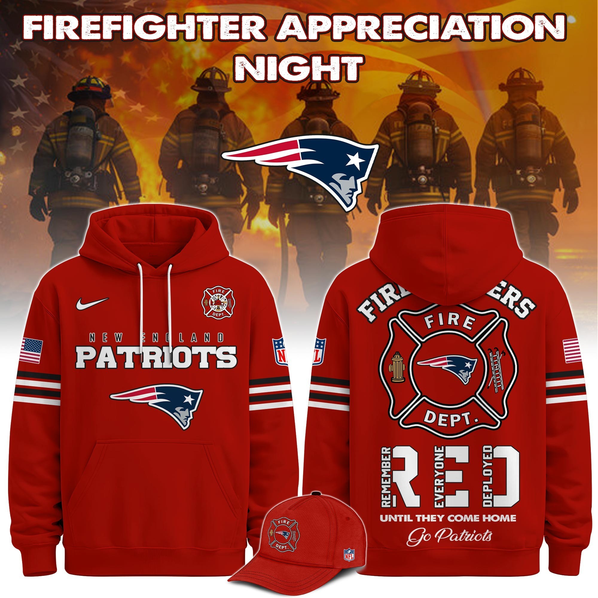 Musemora - Unisex New England Patriots Hoodie