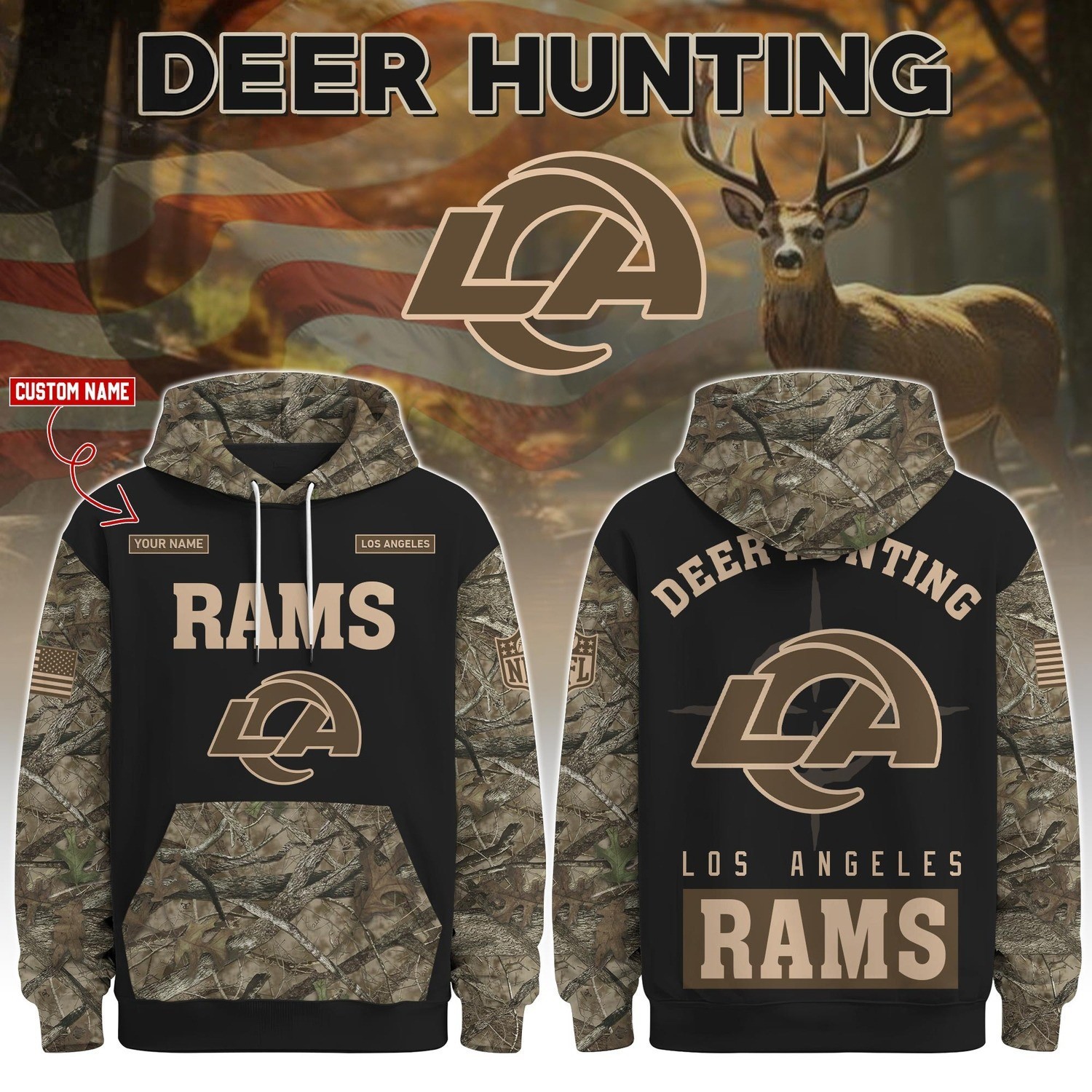 Musemora - Unisex Los Angeles Rams Sweatshirt - Game Day