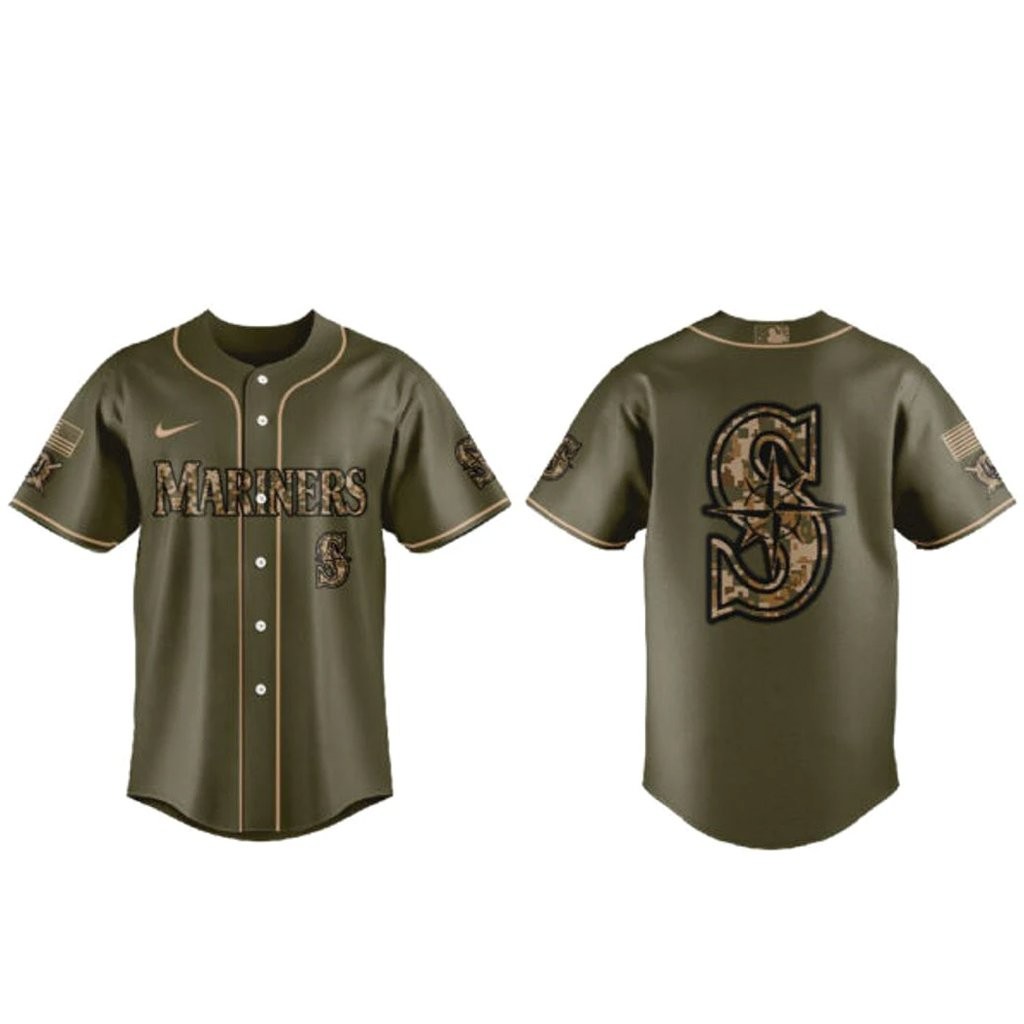 Seattle Mariners Armed Forces Day 2026 Baseball Jersey