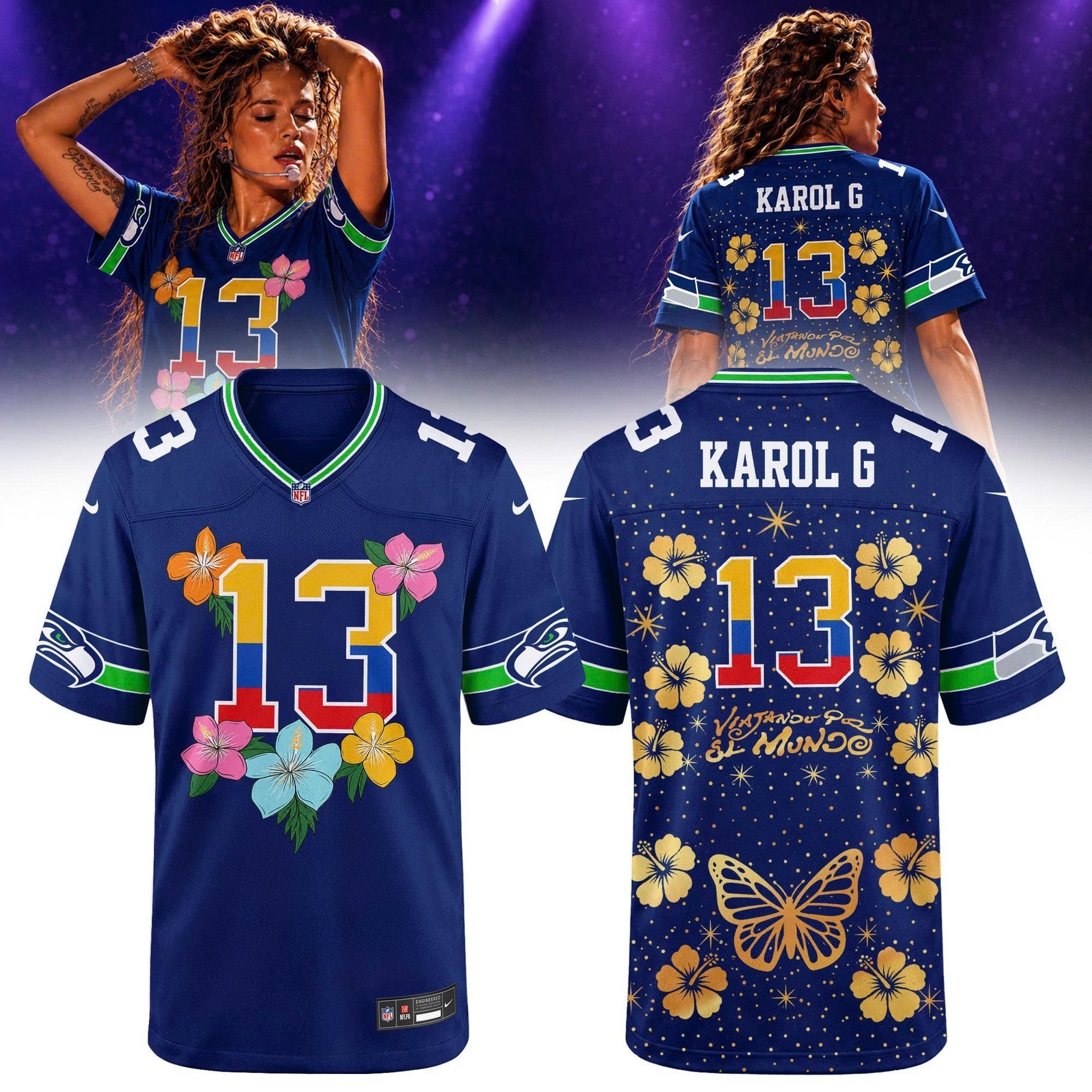 Musemora - Unisex Seattle Seahawks Jersey