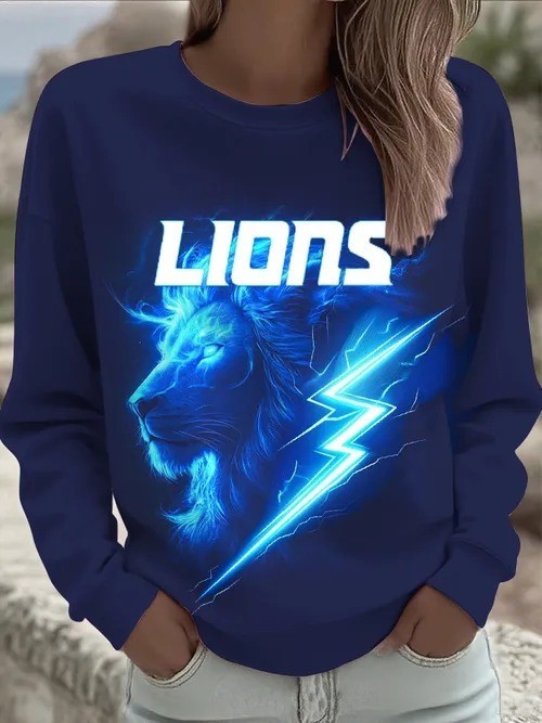 Musemora - Unisex Detroit Lions Sweatshirt - Football