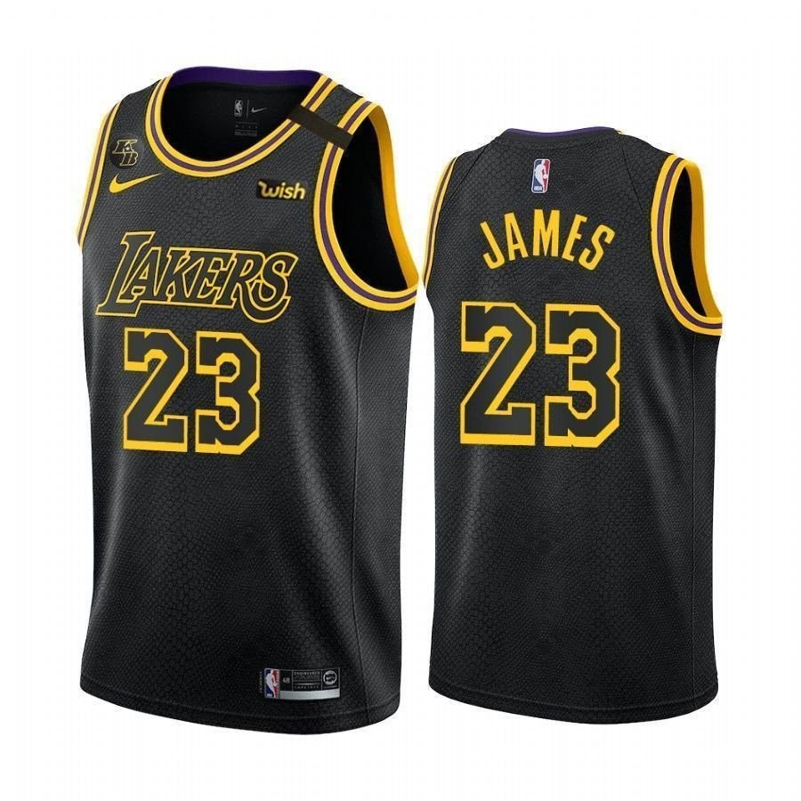 Los Angeles Lakers Anthony Davis 3 Black Mamba Inspired City Jersey Unisex