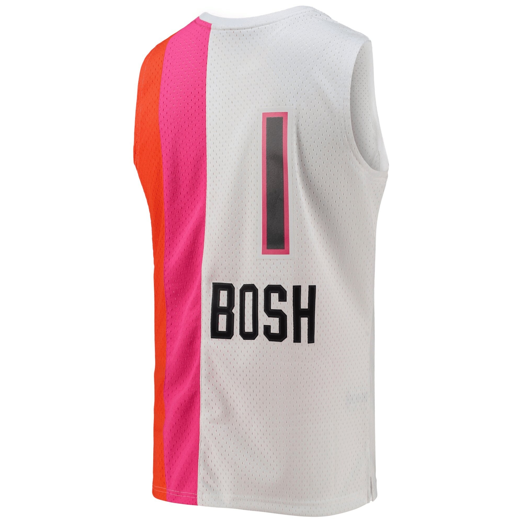 Chris Bosh Miami Heat Mitchell & Ness 2011-12 Hardwood Classics Swingman Jersey - White Jersey - Image 3