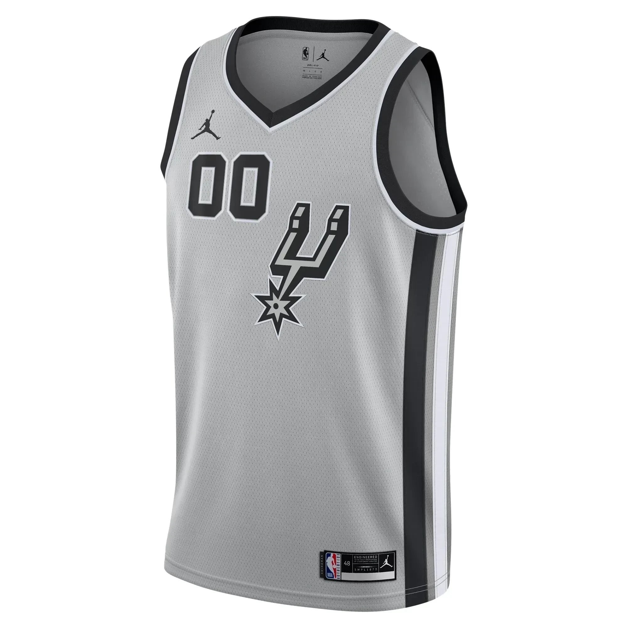 San Antonio Spurs Swingman Custom Jersey - Statement Edition - Silver