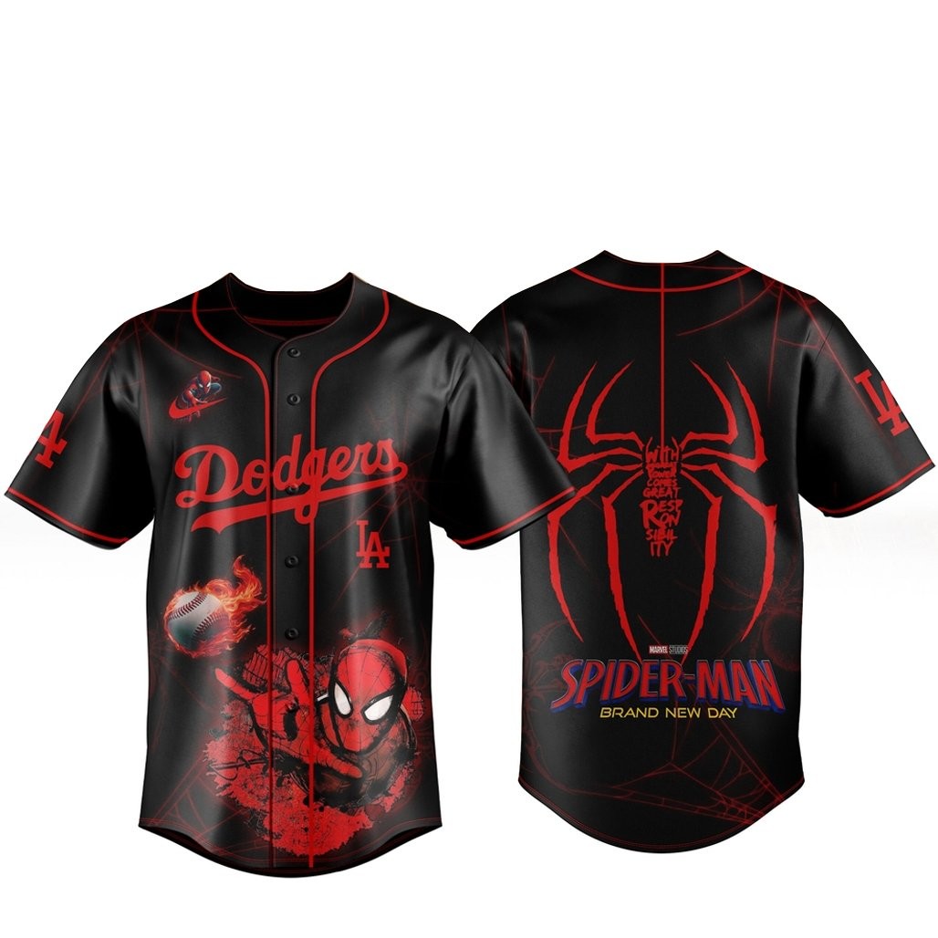 Los Angeles Dodgers x Spider Man 2026 Brand New Day Baseball Jersey