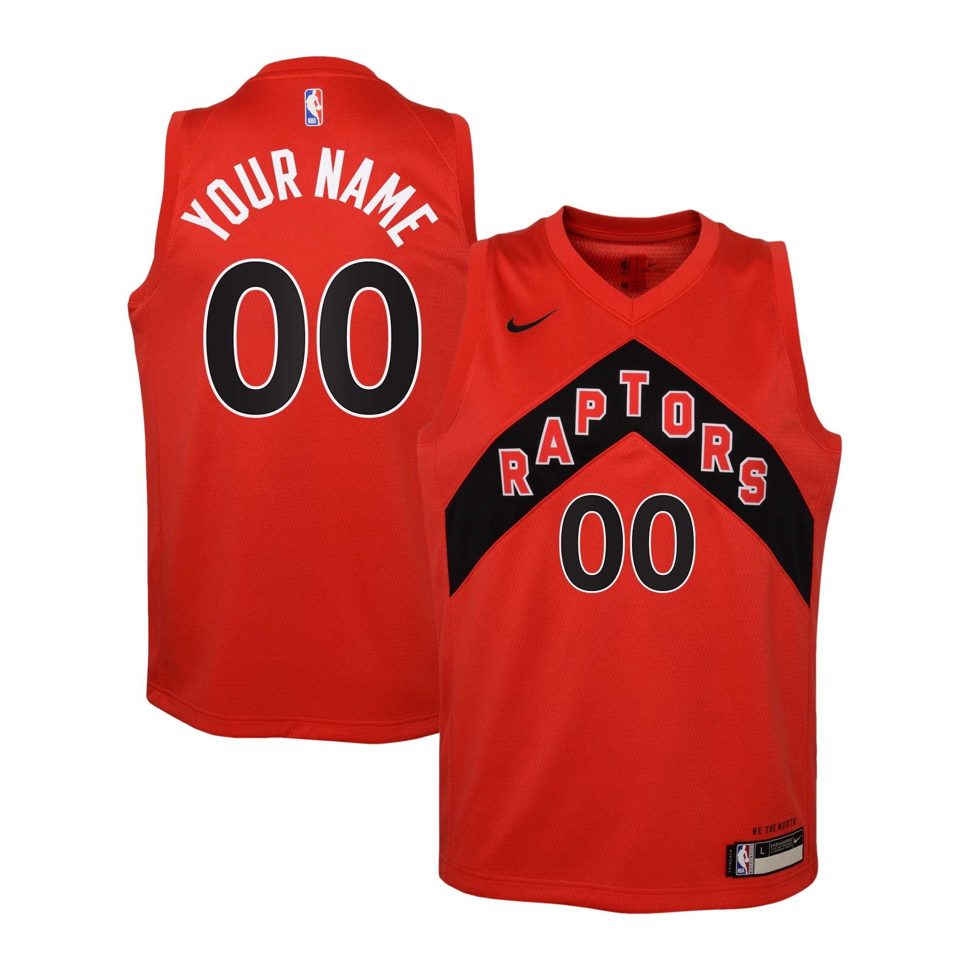 Toronto Raptors Icon Swingman Custom Youth Jersey - Multicolor Polyester S-3XL
