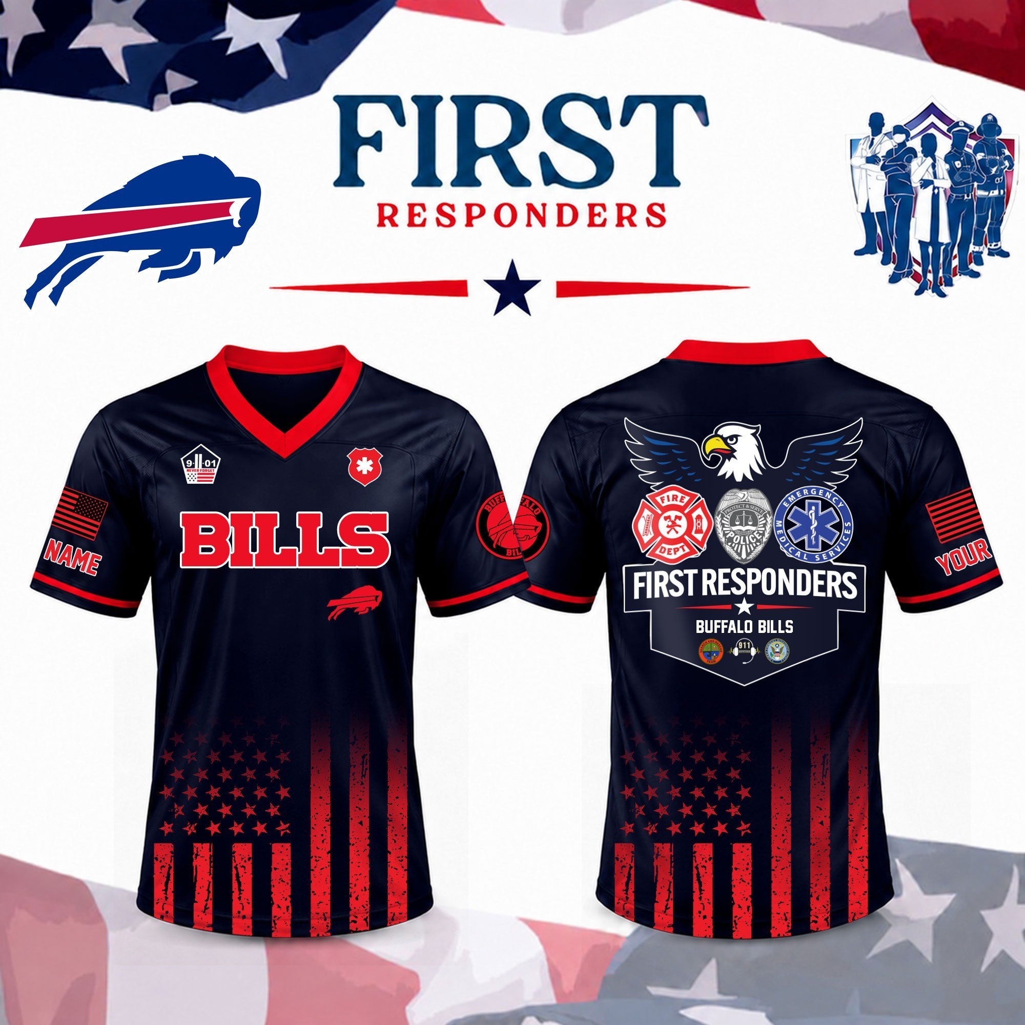 Musemora - Unisex Buffalo Bills Jersey - Football