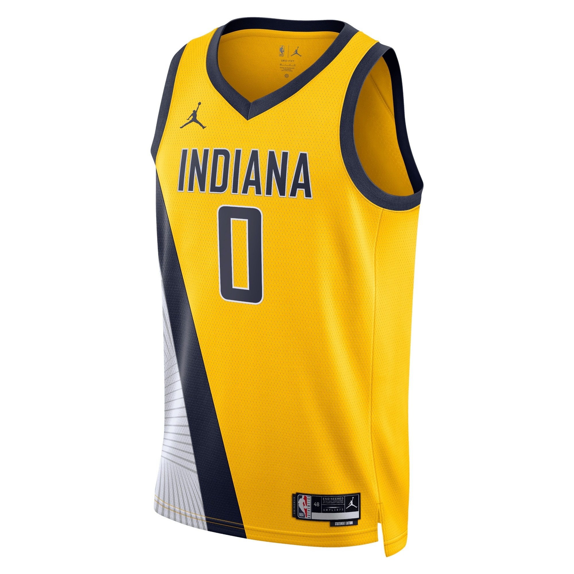 Indiana Pacers Tyrese Haliburton Jordan Statement Edition Swingman Jersey Navy Unisex