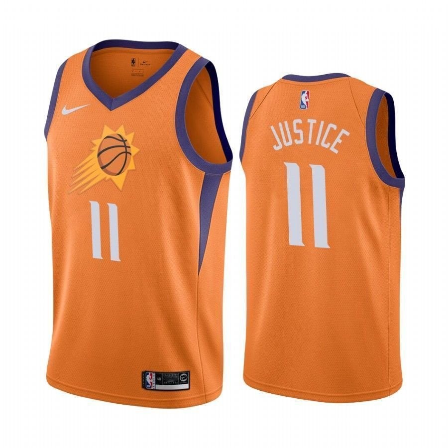 Men's Ricky Rubio Justice Suns State Jersey Multicolor S-3XL 100% Polyester