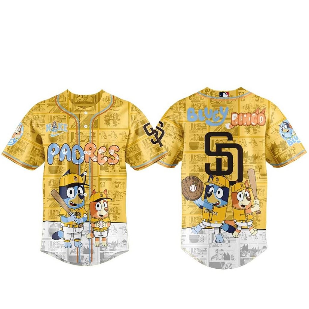 San Diego Padres x Bluey And Bingo 2026 Night Baseball Jersey
