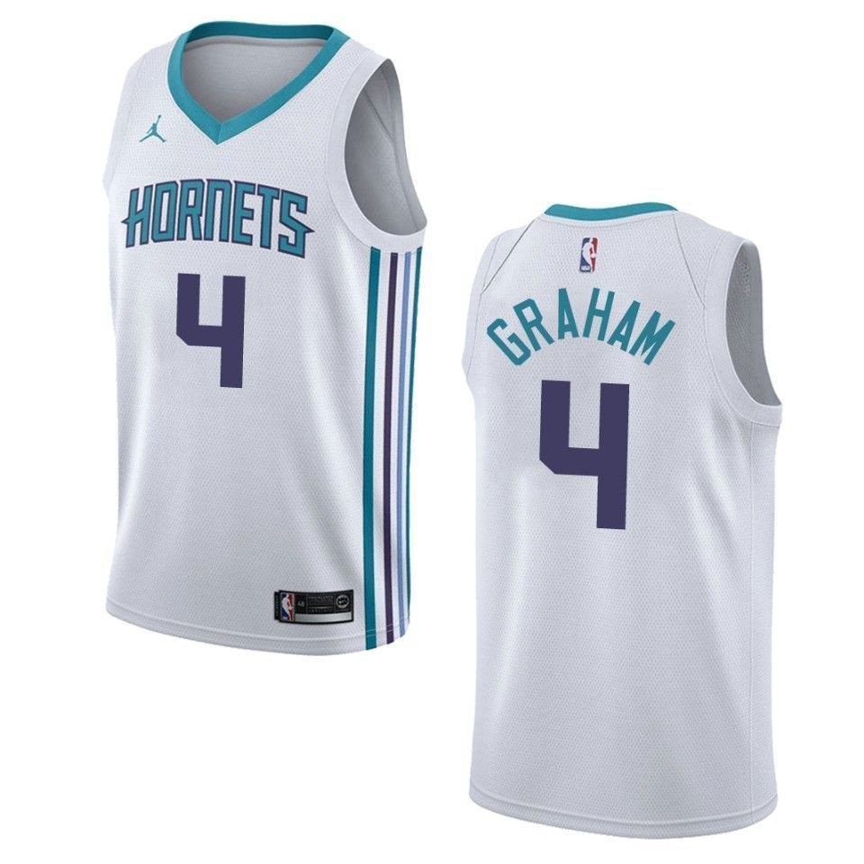 Men's Charlotte Hornets Devonte' Graham Association Swingman Jersey White
