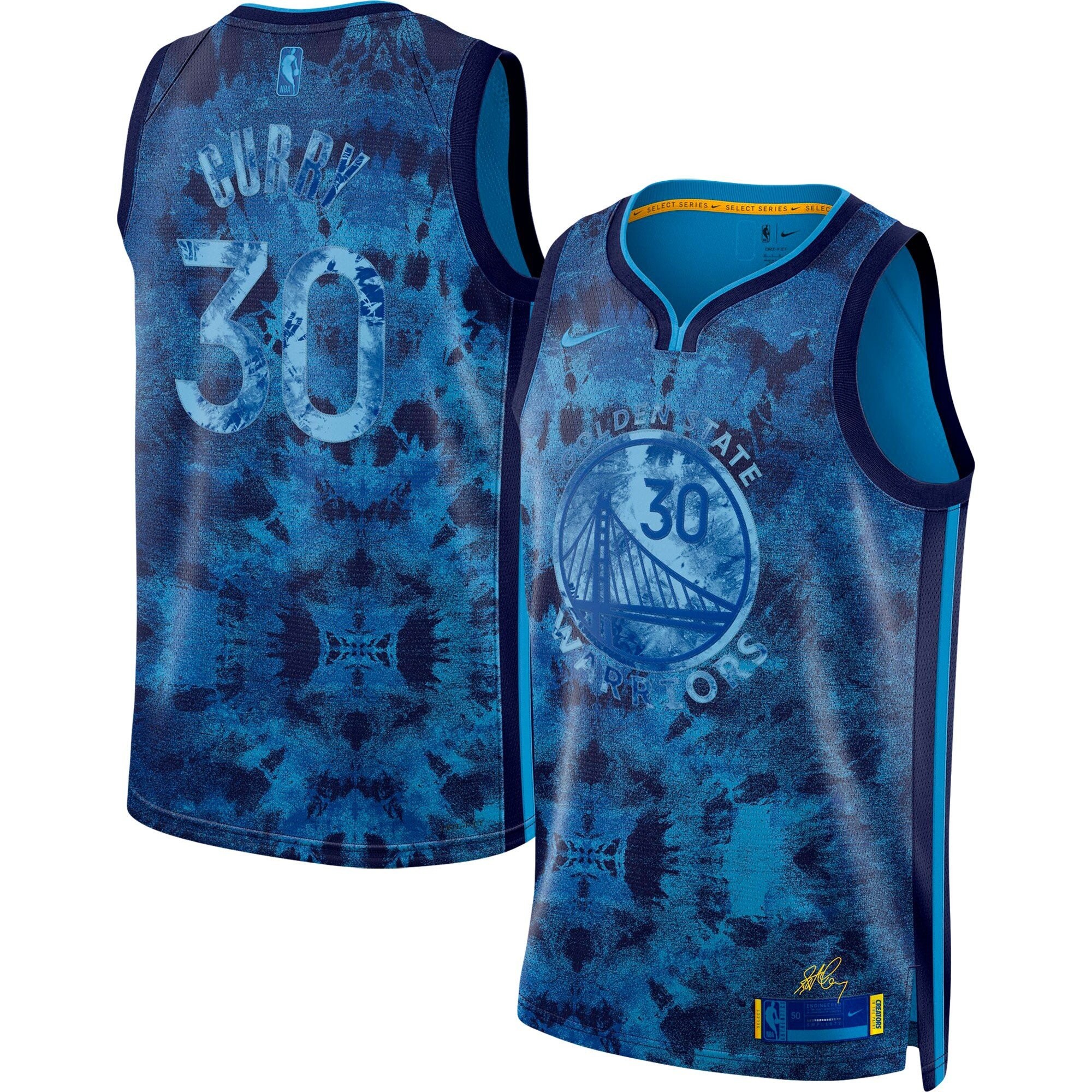 Stephen Curry 30 Golden State Warriors Unisex Select Series Swingman Jersey Multicolor