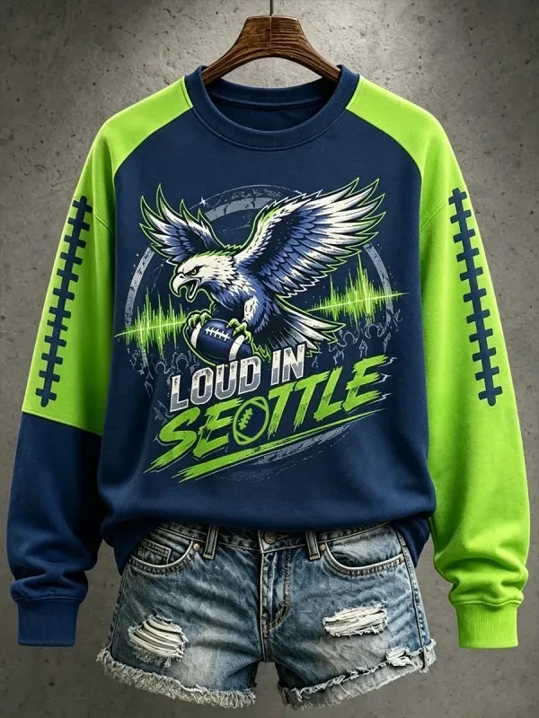 Musemora - Unisex Seattle Seahawks Sweatshirt - Game Day Football