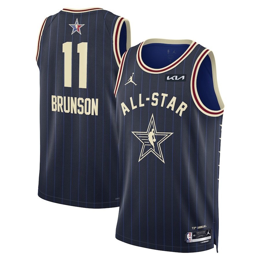 Jalen Brunson 11 2024 NBA All-Star Game Swingman Jersey Men Navy