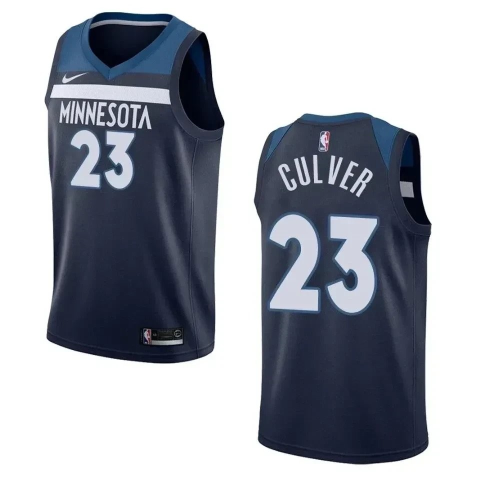 Men's Minnesota Timberwolves Jarrett Culver #23 Icon Swingman Jersey Navy