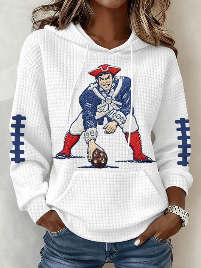 Musemora - Men's New England Patriots Hoodie - Mascot