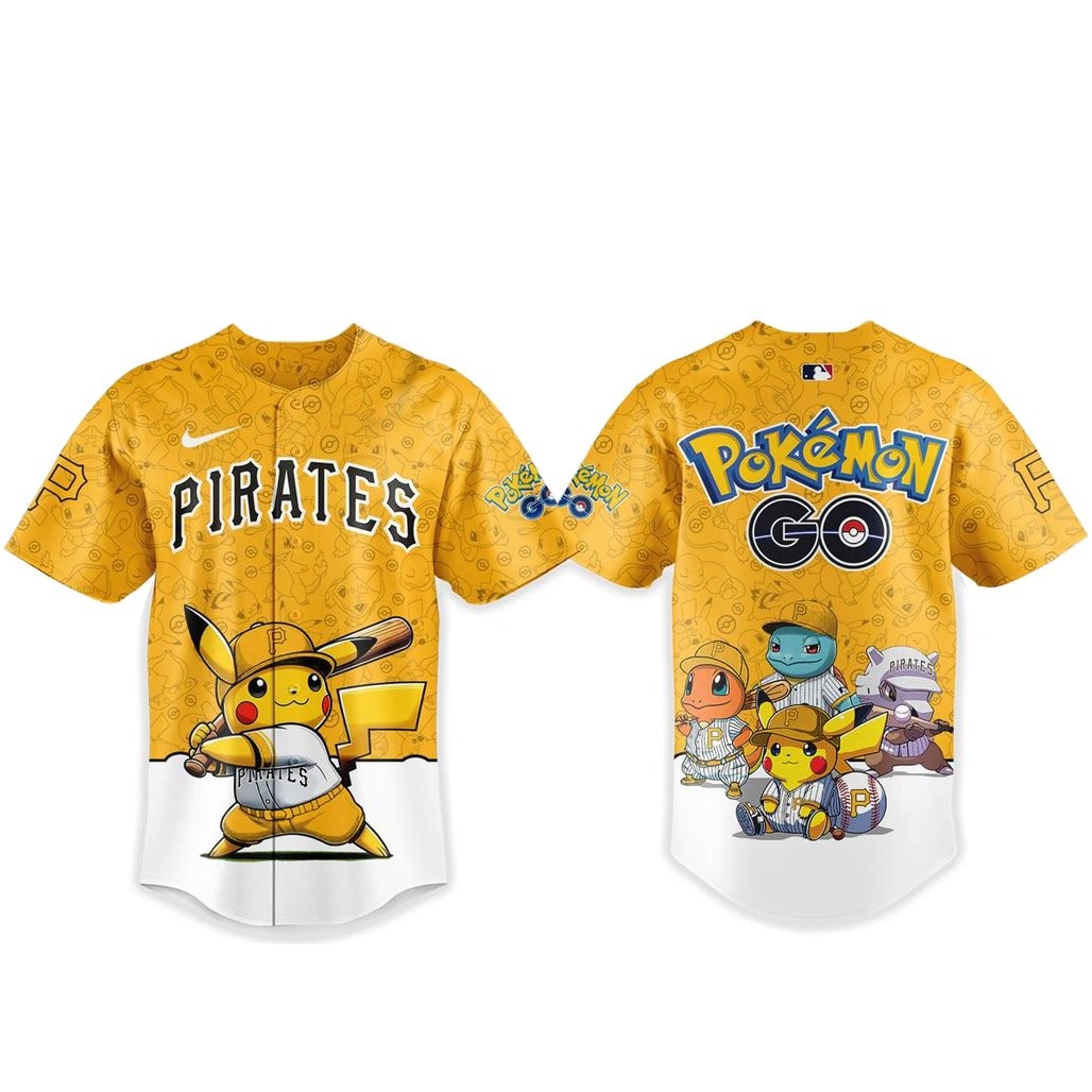 Pittsburgh Pirates Pokemon Go Night 2026 Game Baseball Jersey