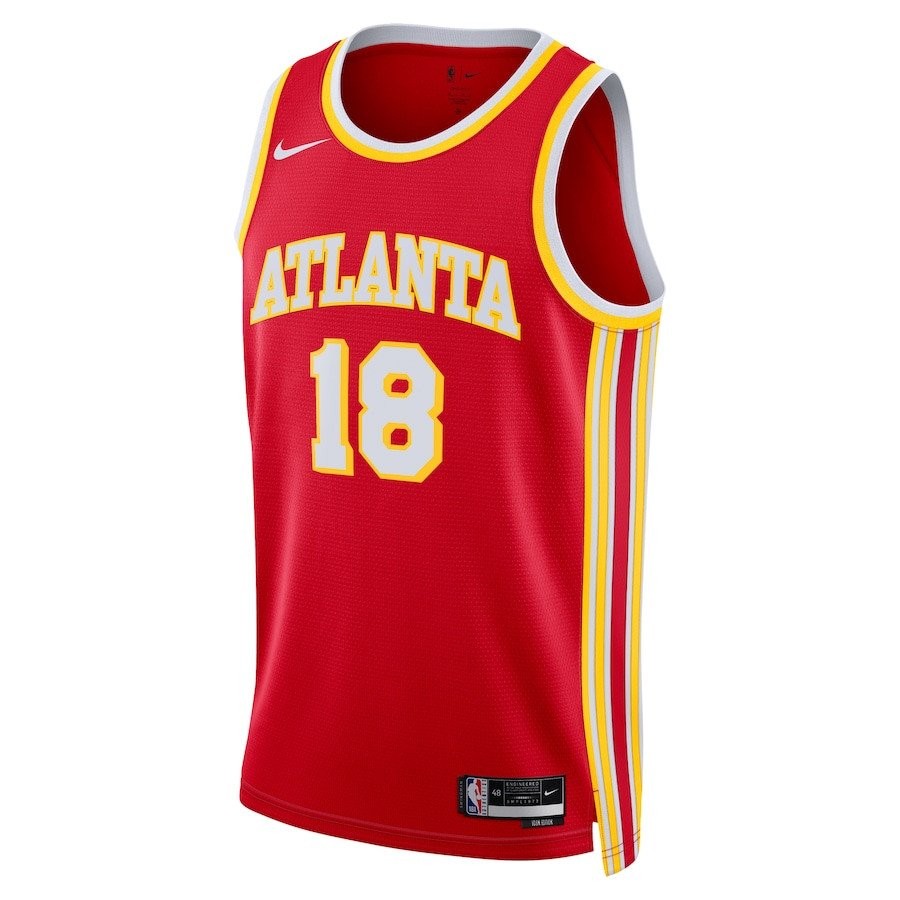 Mouhamed Gueye 18 Atlanta Hawks Unisex Swingman Jersey Icon Edition Red - Image 2