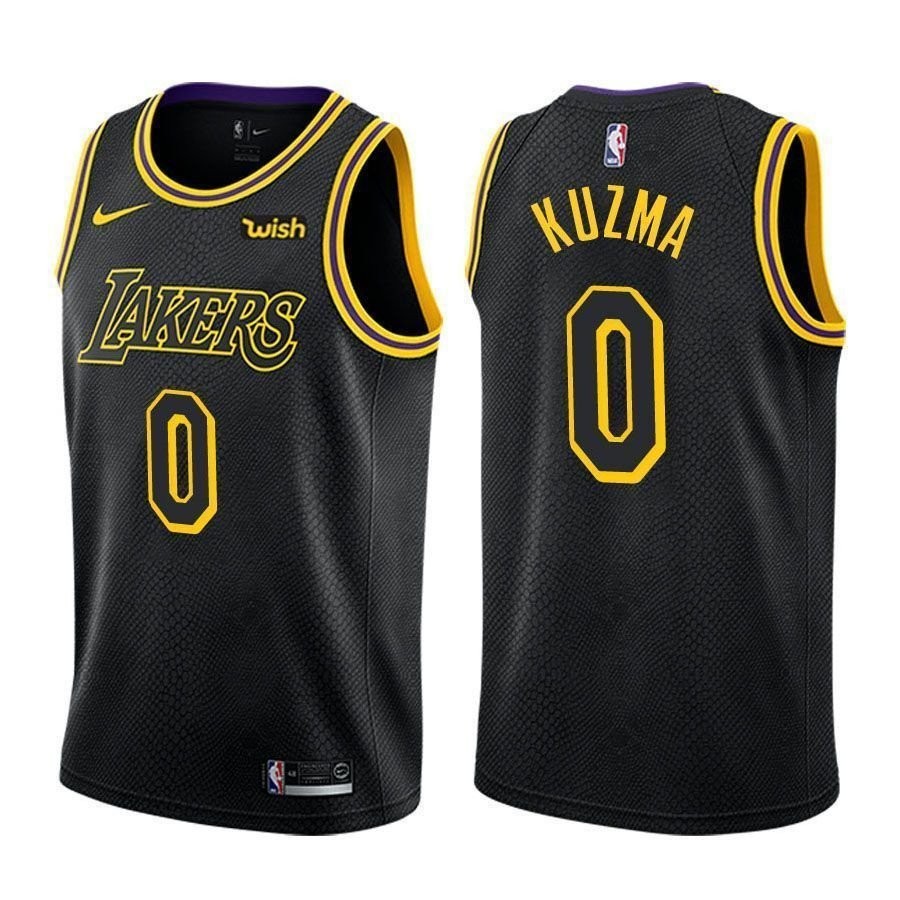 Lakers Kyle Kuzma #0 City Edition Black Jersey Mens S-3XL