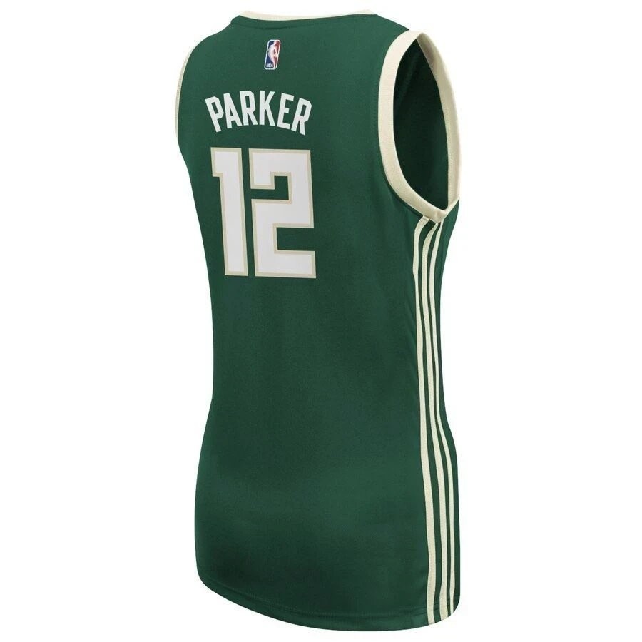 Jabari Parker Milwaukee Bucks Women's Road Jersey Green Multicolor - Image 3