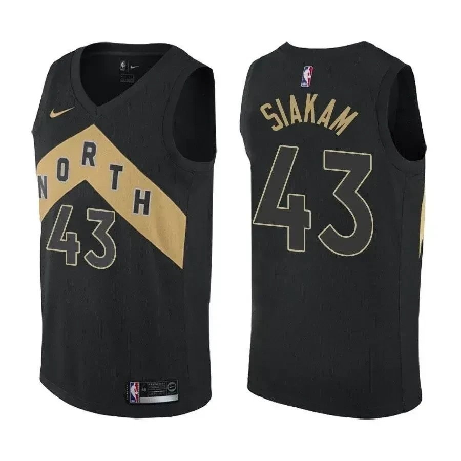 Pascal Siakam Toronto Raptors #43 City Edition Black Jersey Men's Sizes S-3XL