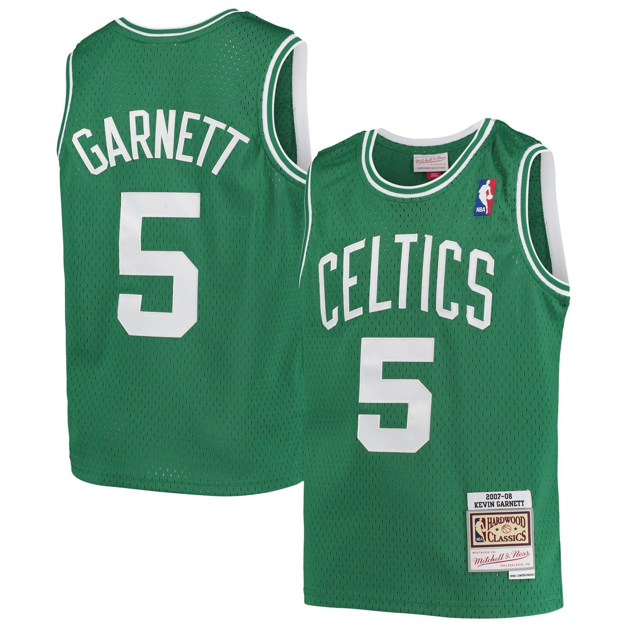 Kevin Garnett Boston Celtics Mitchell Ness Youth 2005-06 Hardwood Classics Swingman Jersey - Kelly Green - Image 4