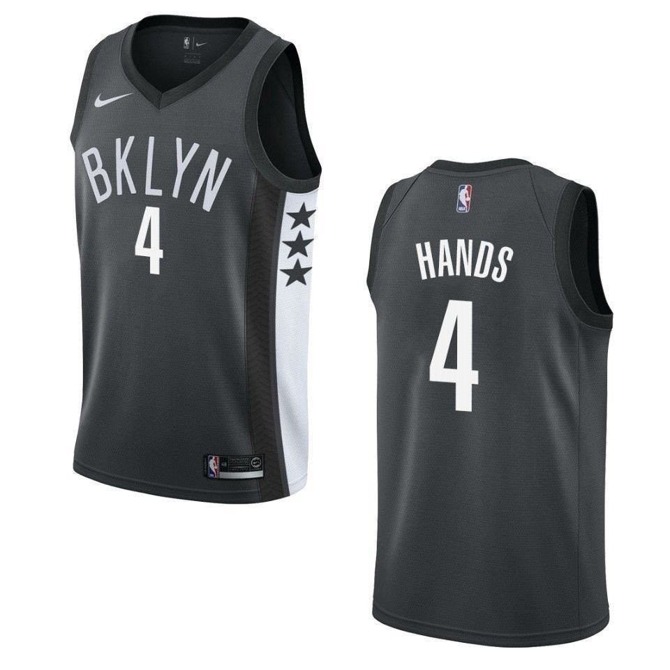Men's Brooklyn Nets Jaylen Hands #4 Statement Swingman Jersey Black