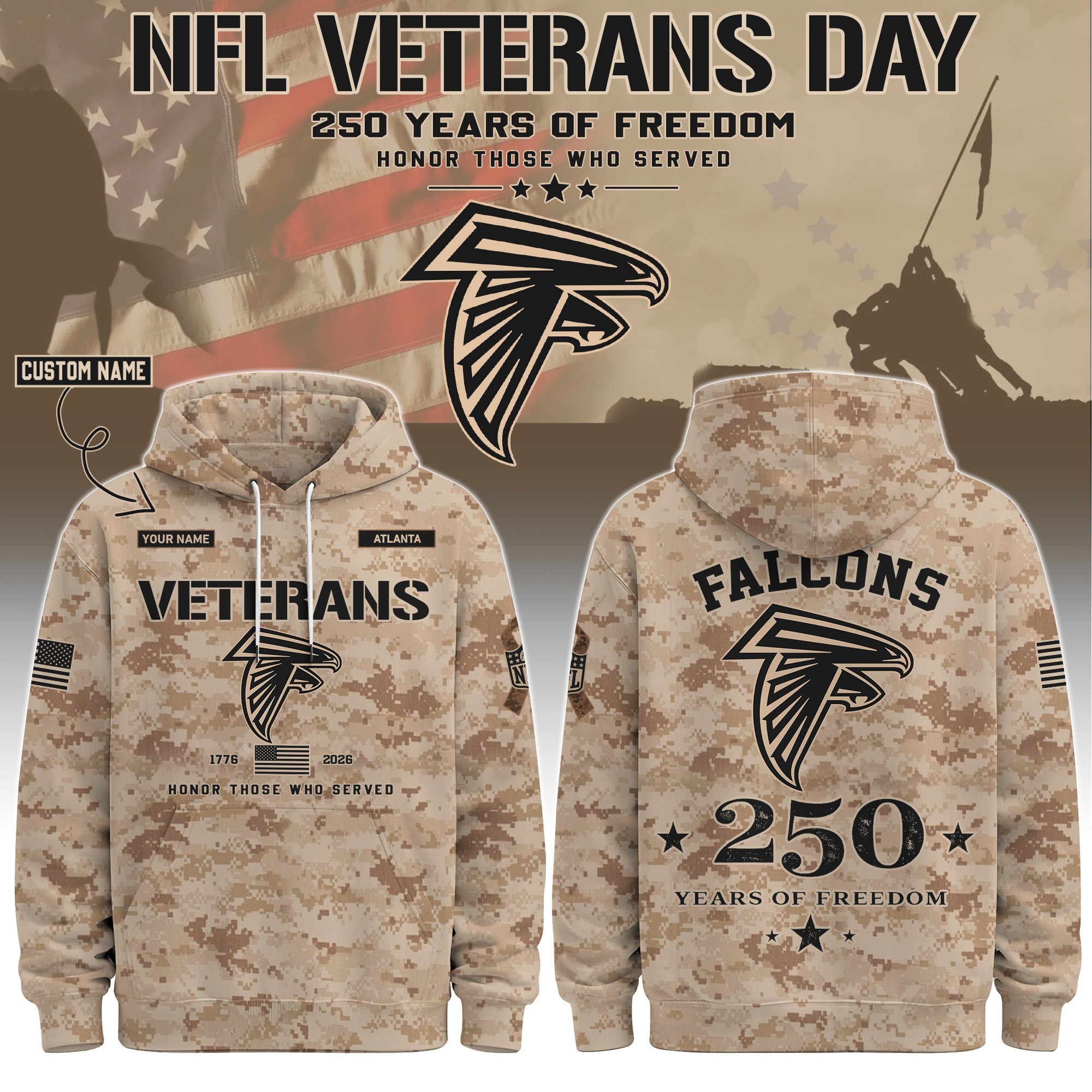 Musemora - Unisex Atlanta Falcons Hoodie - Football