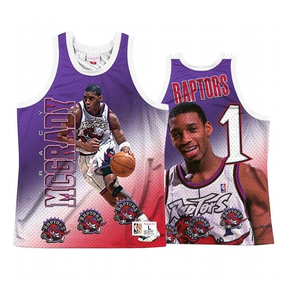 Men's Toronto Raptors Tracy Mcgrady 1 Behind The Back Jersey